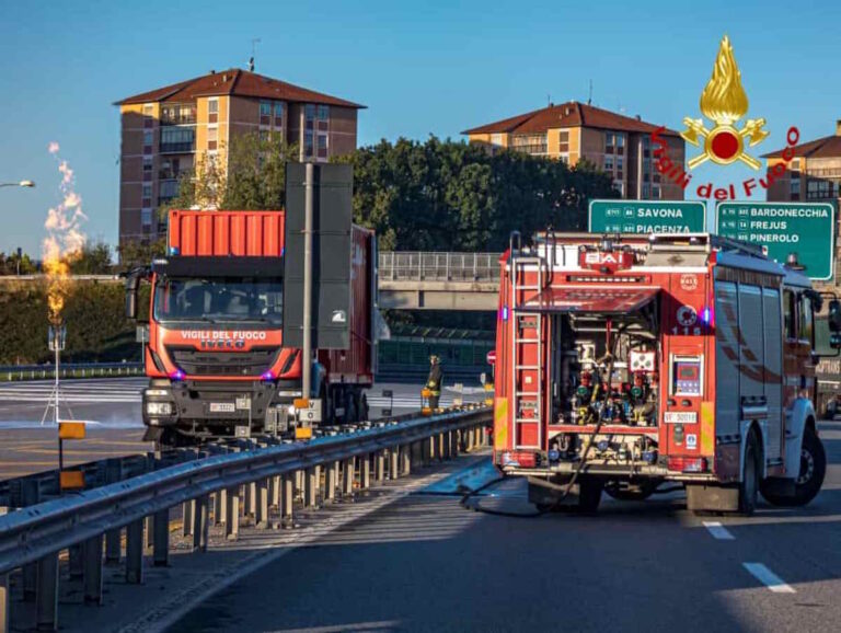torino svincolo falchera tangenziale chiuso