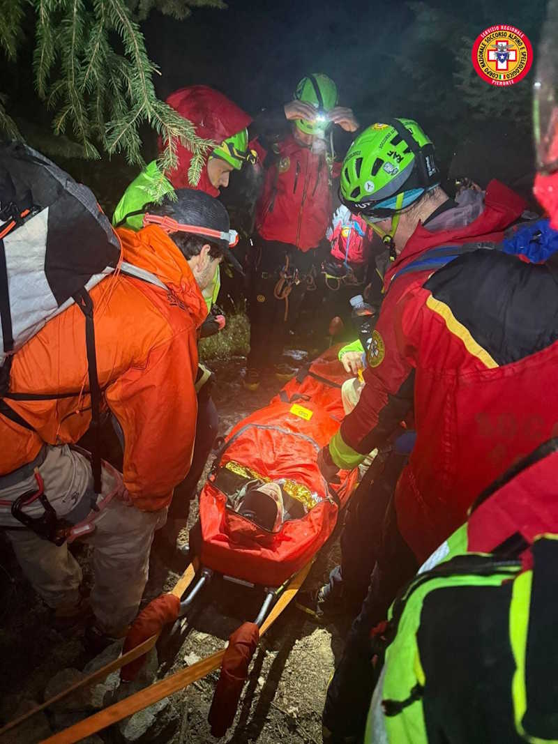 vinadio intervento soccorso per escursionista