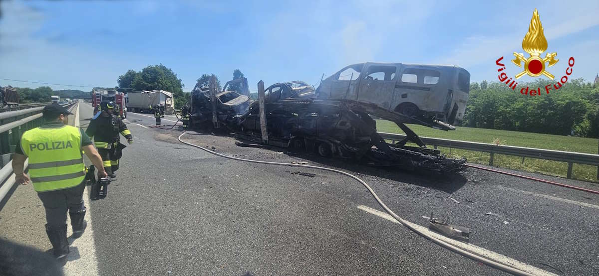 villafranca d'asti incidente tir e bisarca